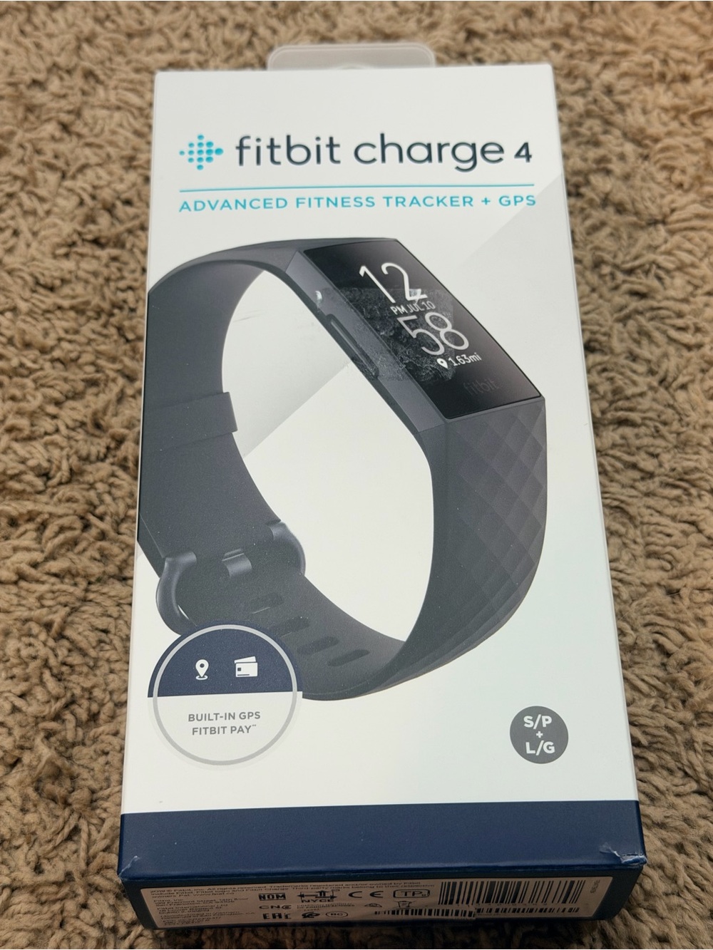 Fitbit Charge 4 Activity Tracker Built-in GPS Heart Rate Sleep Fitbit Pay Black